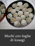 Mochi con foglie di kusagi