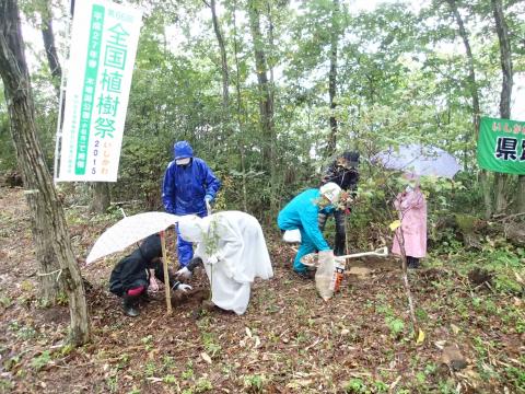 植樹の様子