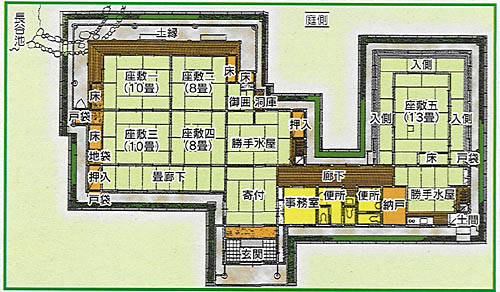 Shiguretei Tea House plane view